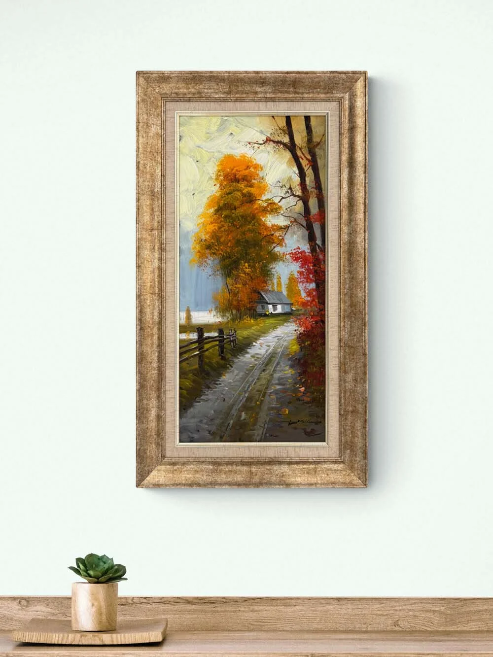 Sonbaharda Zaman Yağlı Boya Tablosu