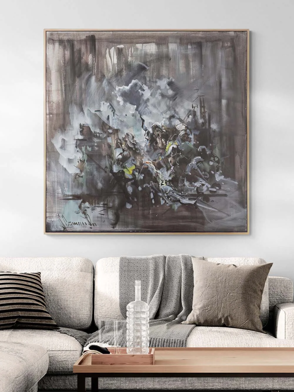 Çöküşün İçinde Yağlı Boya Tablosu