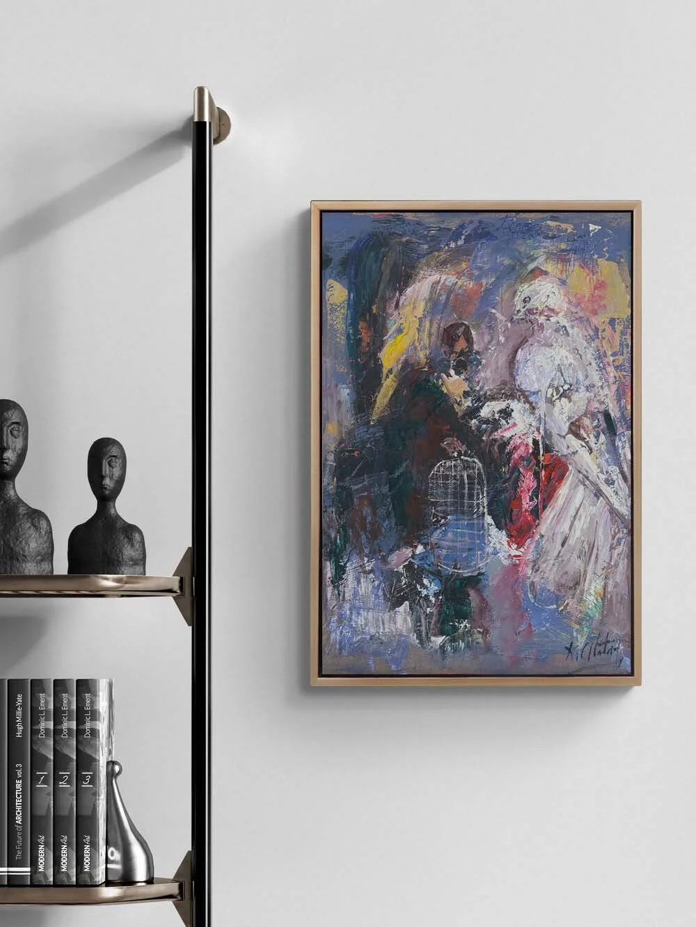 Silence in the Cage Oil Painting