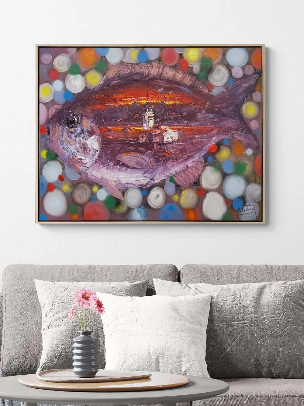 Denizin Gözünde İstanbul Yağlı Boya Tablosu