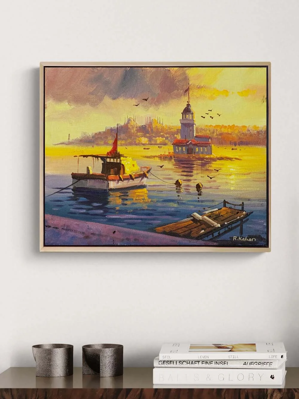 Üsküdarda İskele Yağlı Boya Tablosu