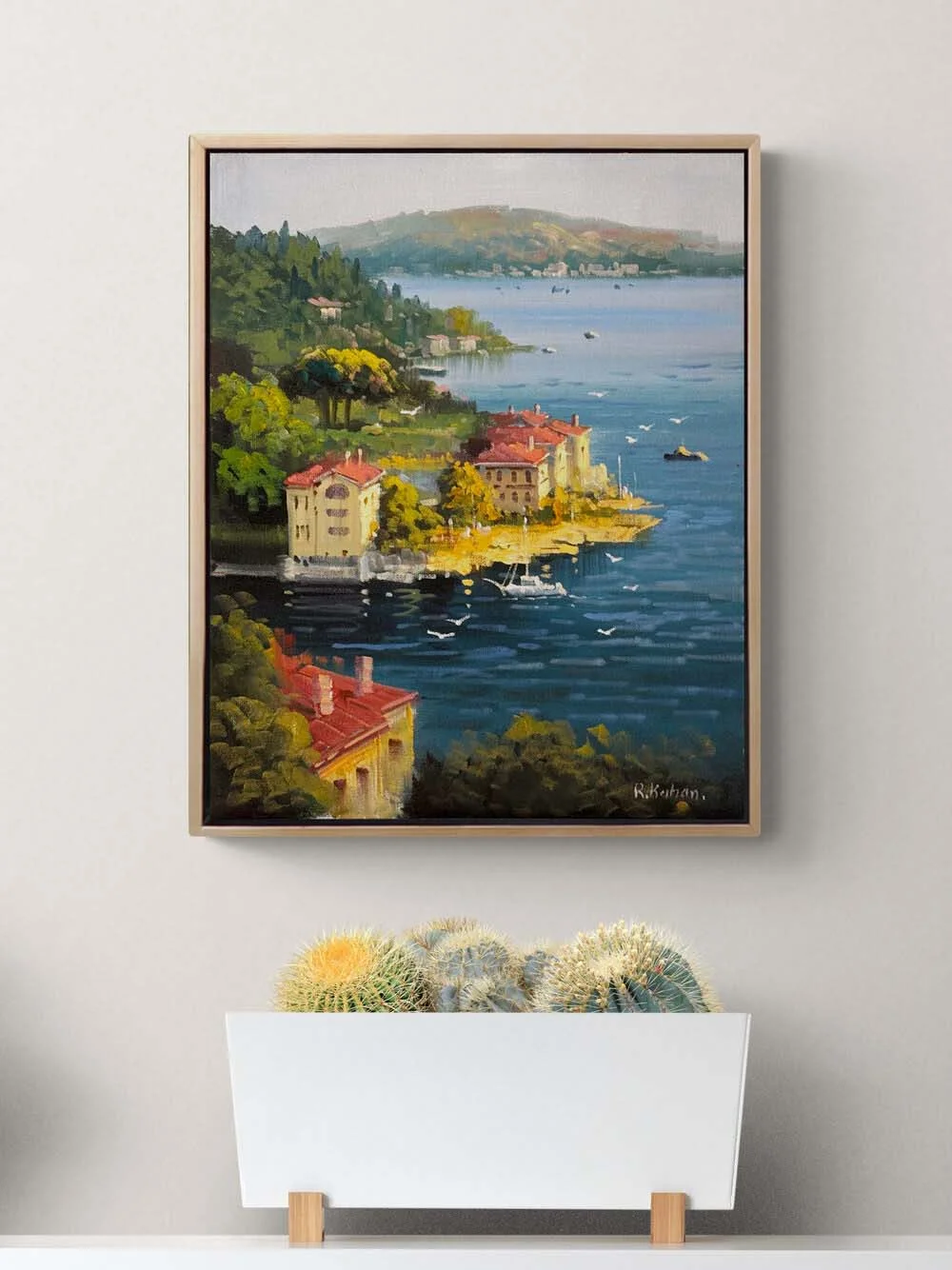 Akşamüstü İstanbul’da Yağlı Boya Tablosu