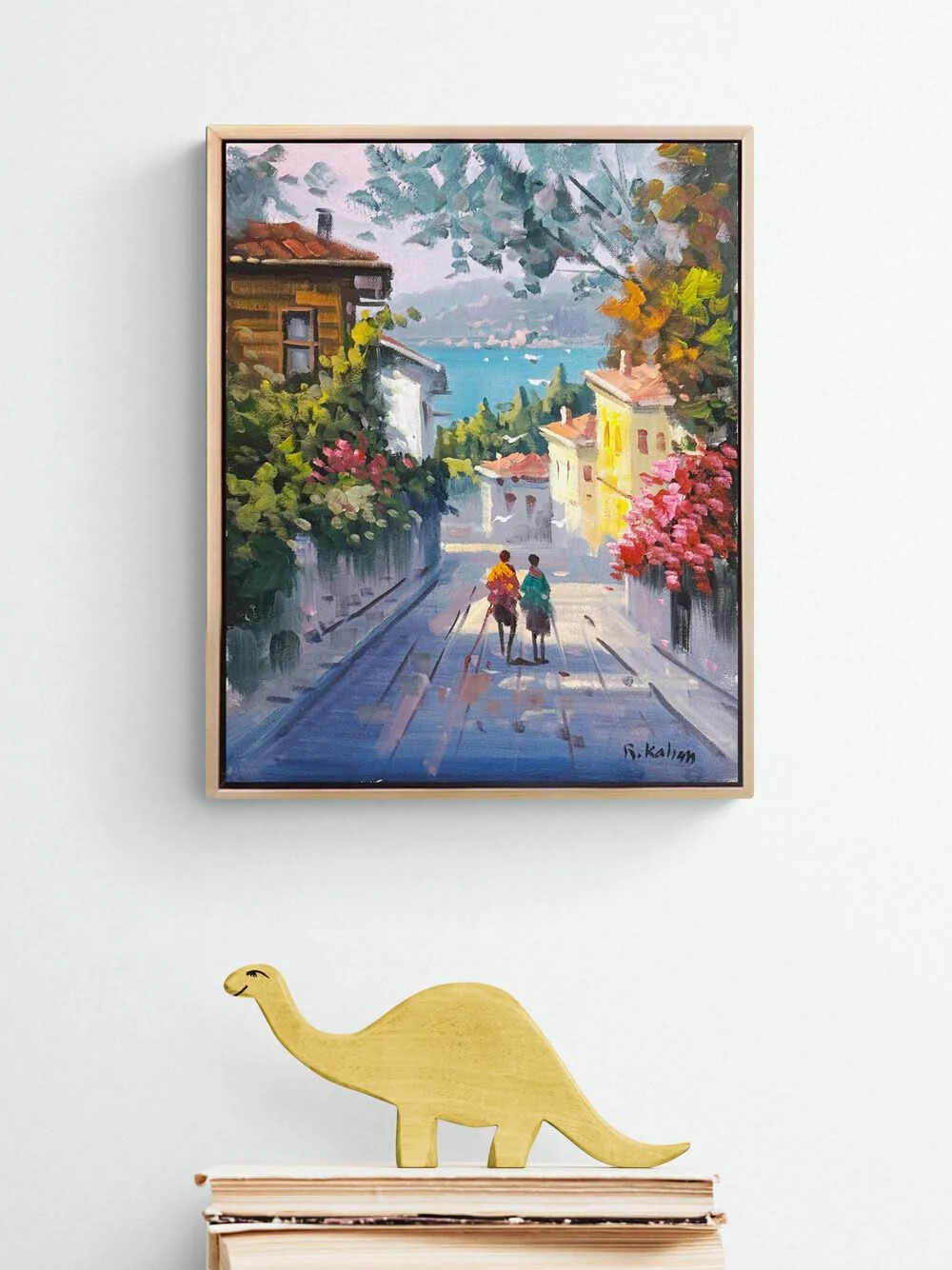 Sokaklarda Zaman Yağlı Boya Tablosu