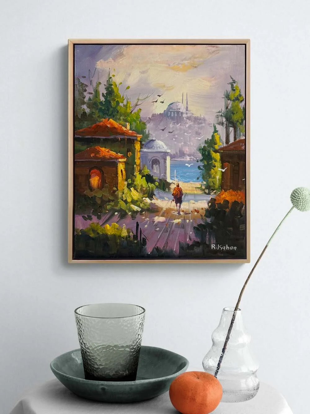 Boğaza Yürüyenler Yağlı Boya Tablosu