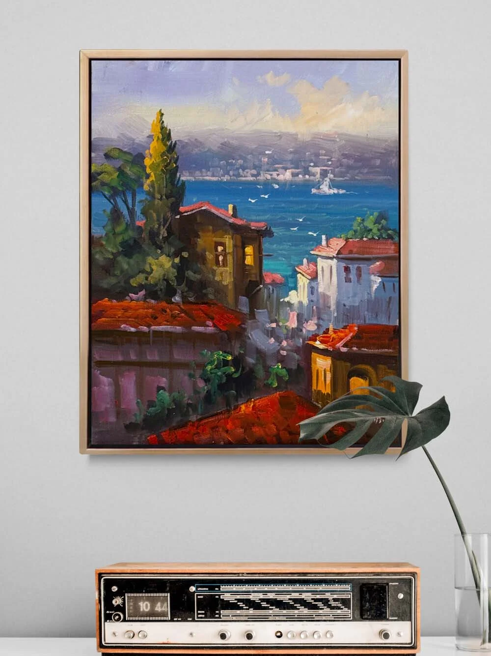 Denize Açılan Hatıra Yağlı Boya Tablosu