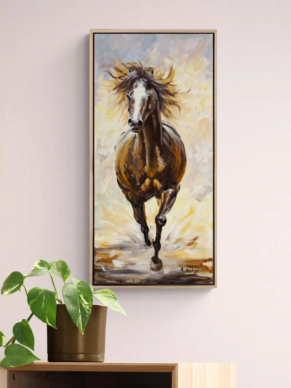 Yılkı Atı Yağlı Boya Tablosu