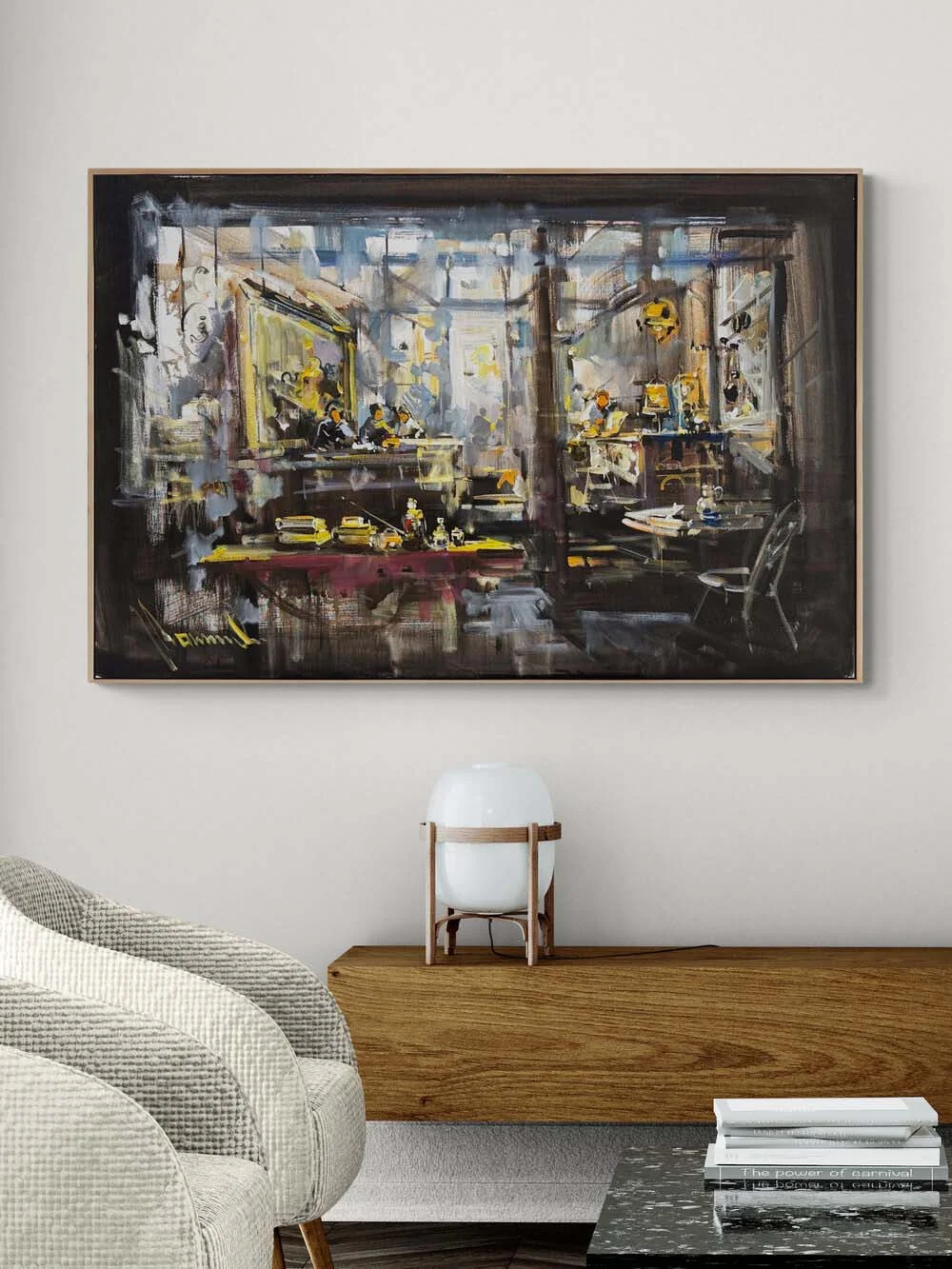 Atölyenin Kalbi Yağlı Boya Tablosu