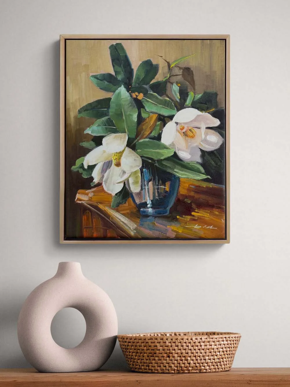 Manolya Sessizliği Yağlı Boya Tablosu