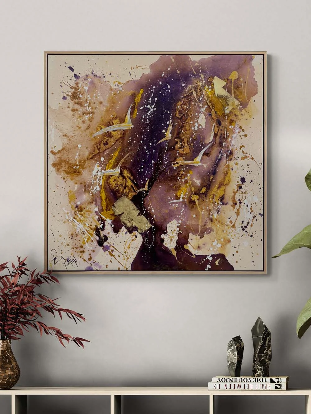 Altın Kanatlar Yağlı Boya Tablosu