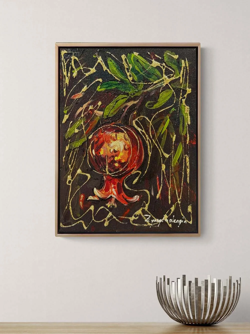 Altın Nar Yağlı Boya Tablosu