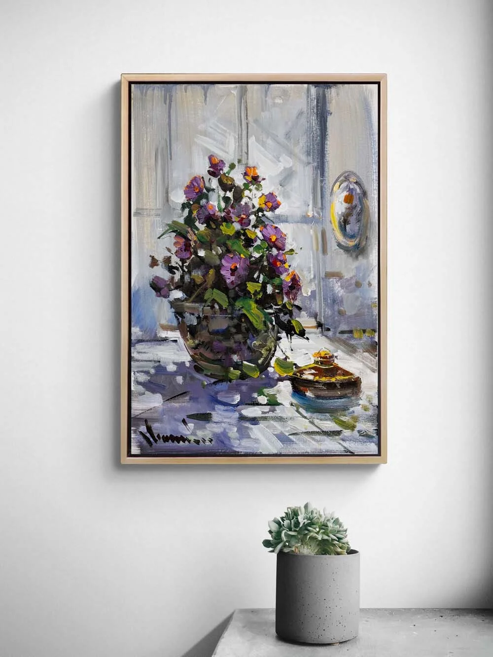 Flowers in a Vase Oil Painting