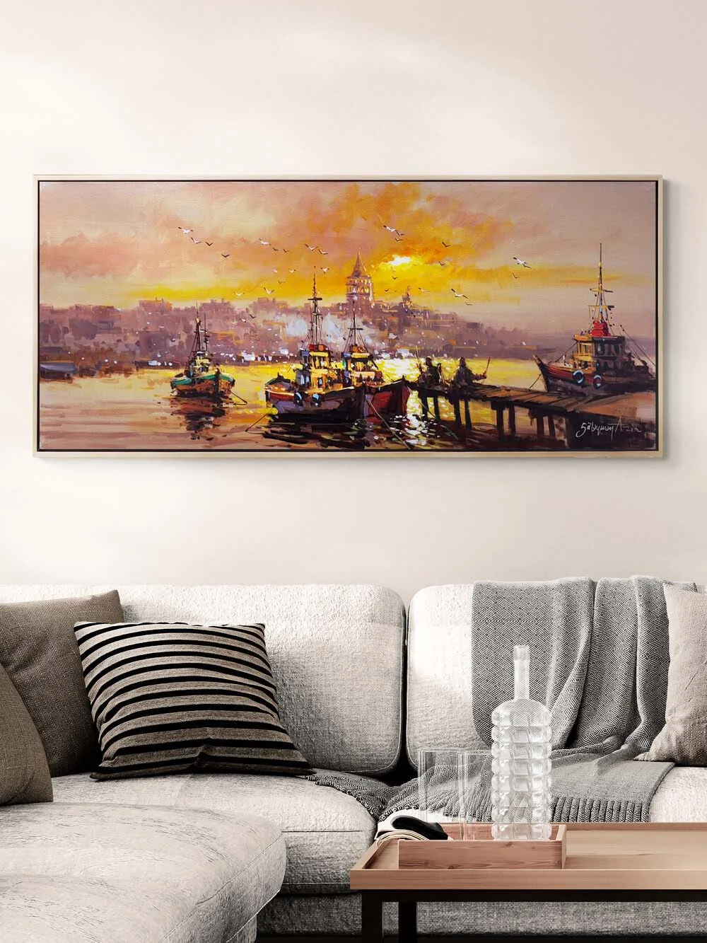 İstanbul’un Işıltısı Yağlı Boya Tablosu