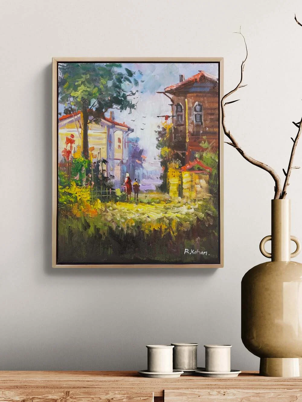 Baharın Gelişi İstanbul Yağlı Boya Tablosu