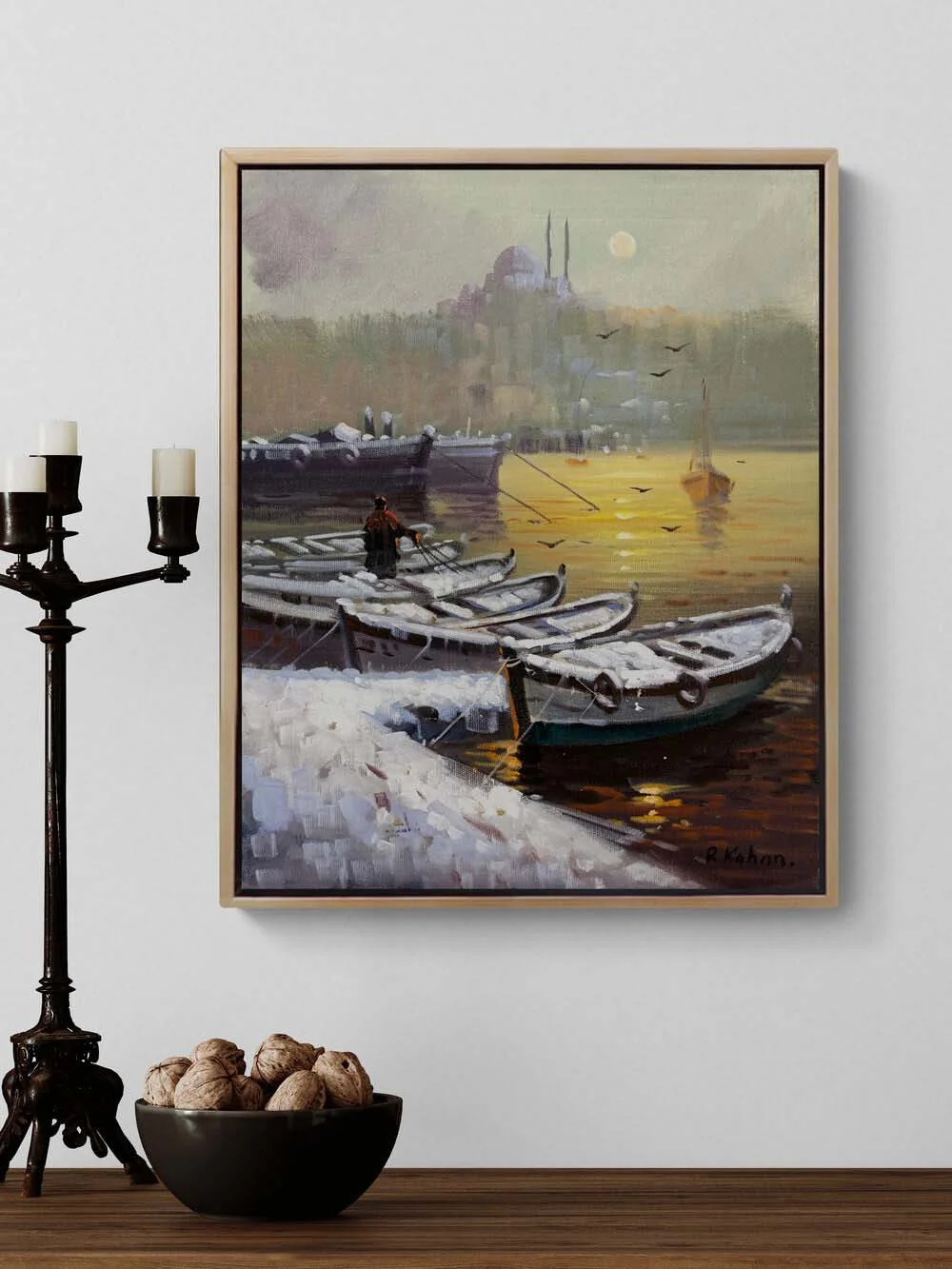 Kışın İstanbulda Yağlı Boya Tablosu