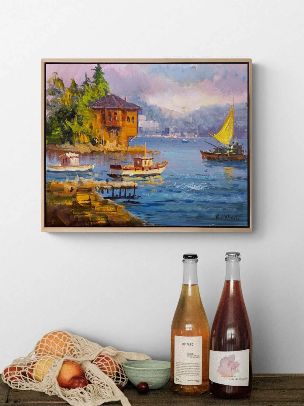 Yalıları Hatırası Yağlı Boya Tablosu