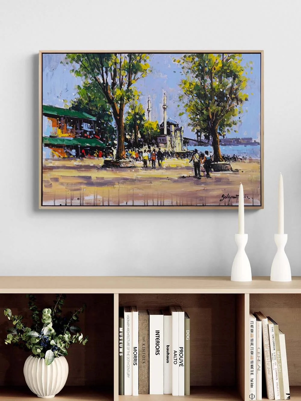 Ortaköyde Hatıralar Yağlı Boya Tablosu