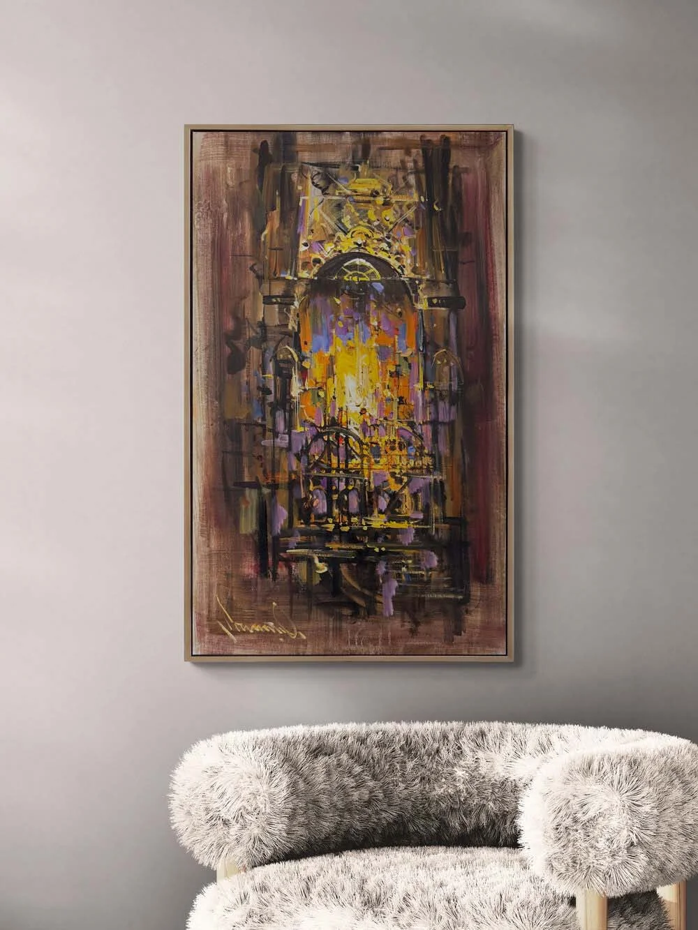 Varlığın İzleri Yağlı Boya Tablosu