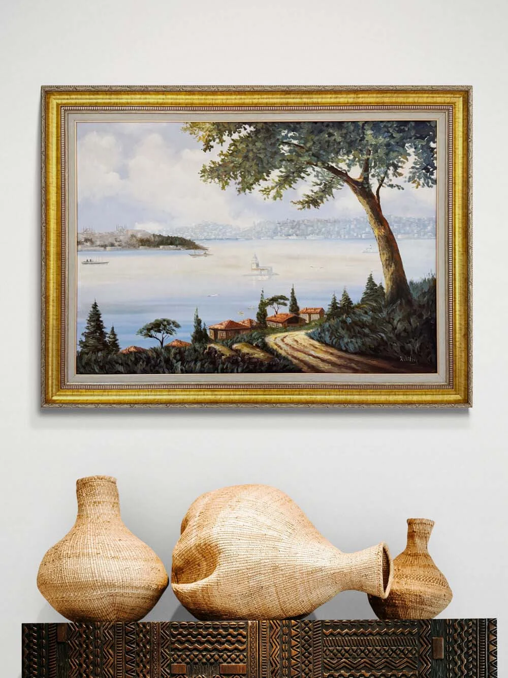 Maiden’s Tower in Daylight Oil Painting