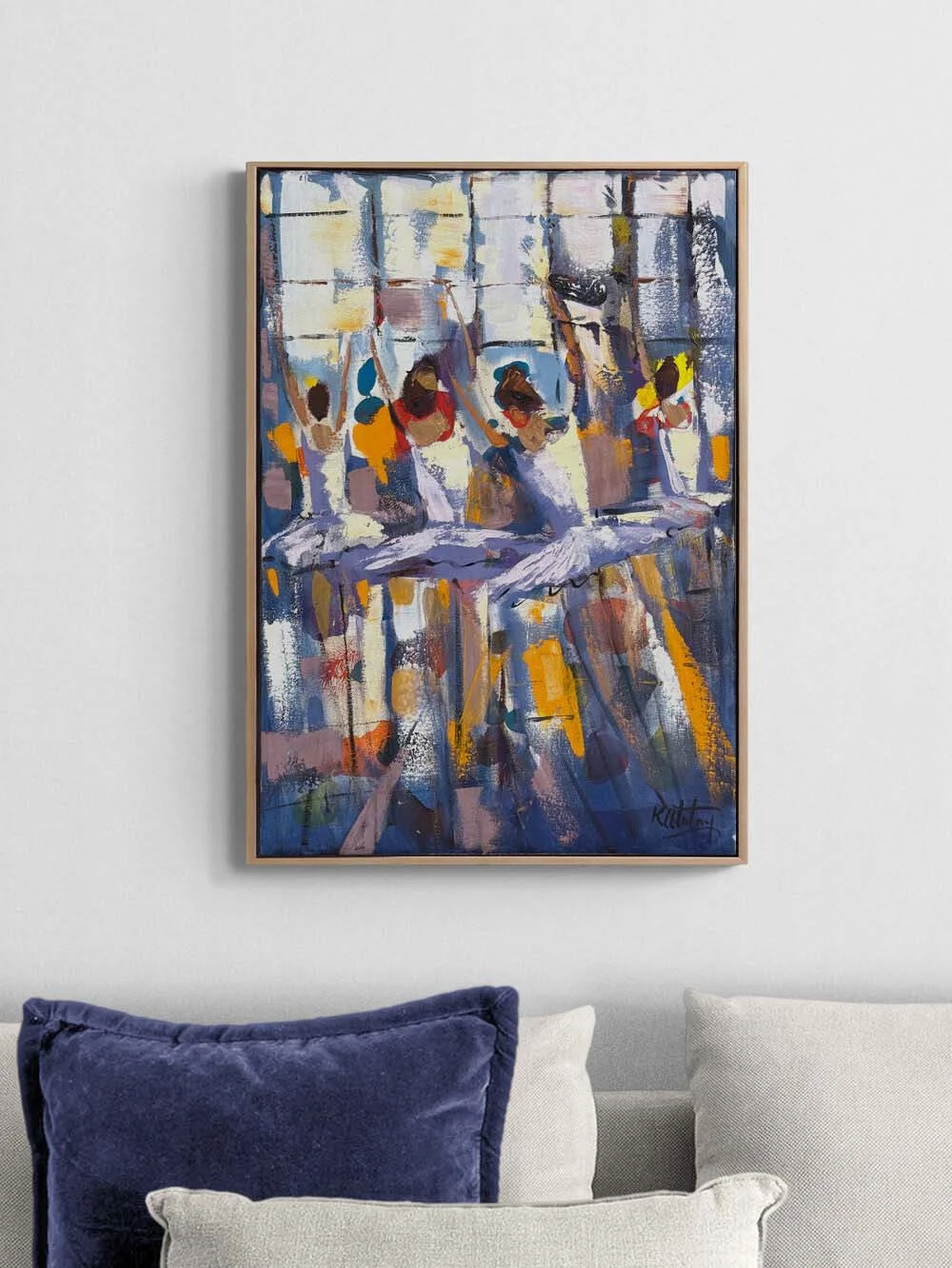 Işığın Bedeni Balerinler Yağlı Boya Tablosu