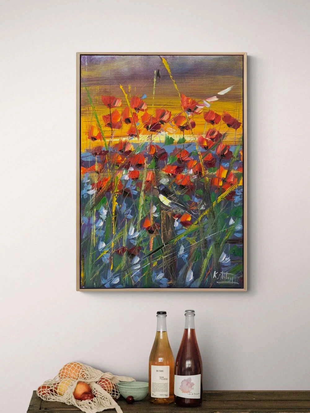 Whispers of the Poppies Oil Painting