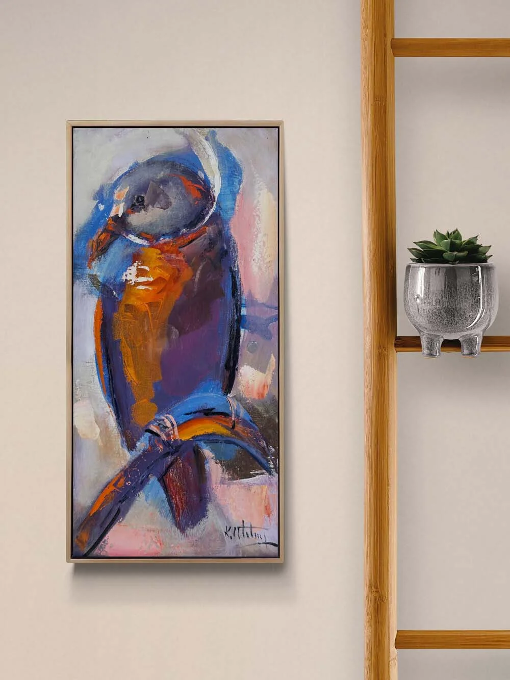 Işık Kuşu Yağlı Boya Tablosu