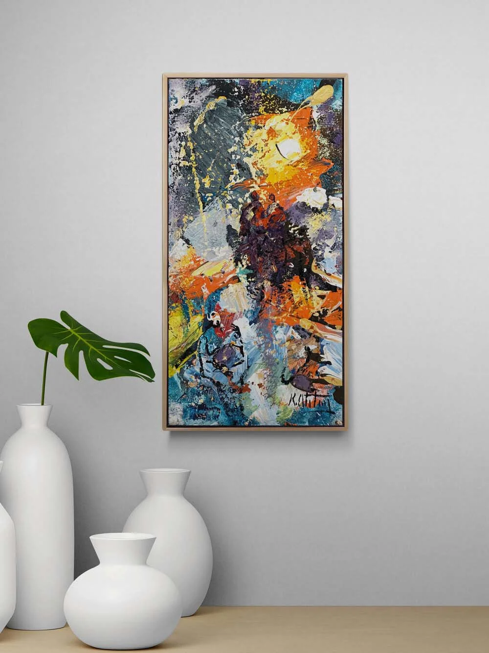 Alevle Arınış Yağlı Boya Tablosu