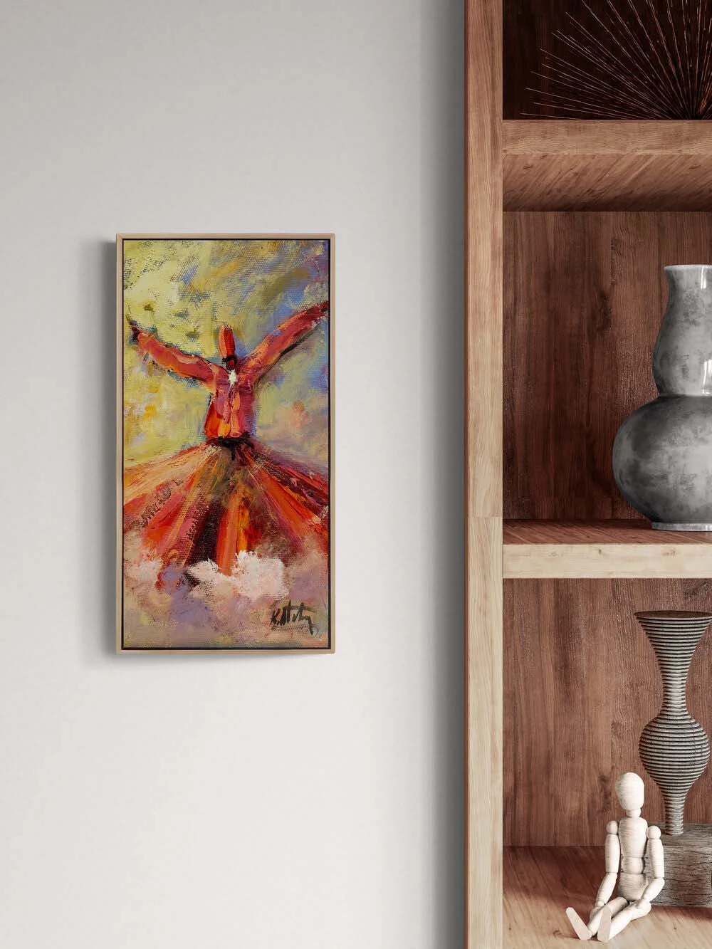 Kalbin Ekseninde Yağlı Boya Tablosu