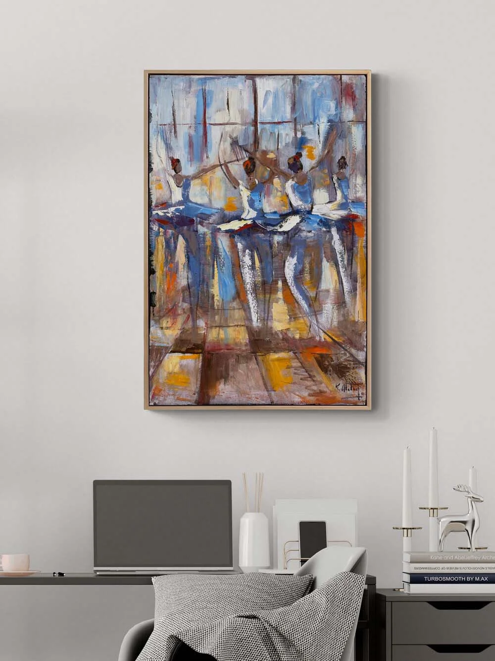 Balerinin İzinde Yağlı Boya Tablosu