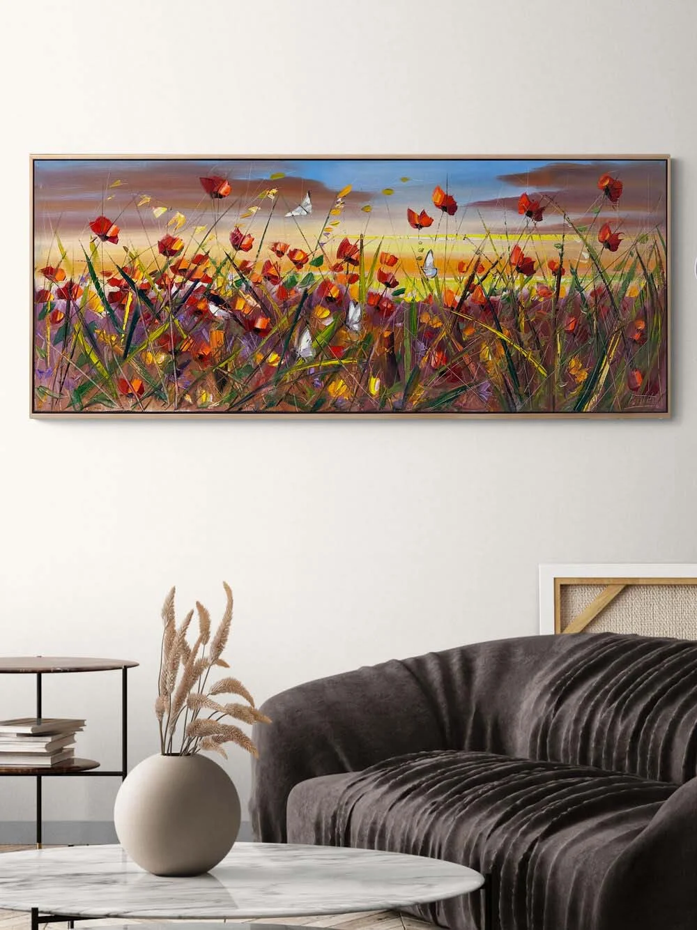 Rüzgarın Çiçekleri Yağlı Boya Tablosu