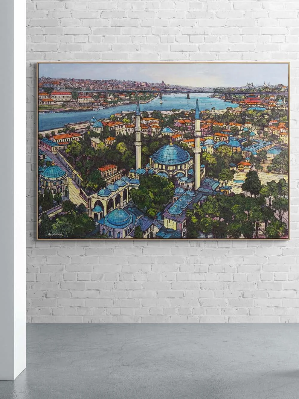 Haliç’e Bakan Zaman Yağlı Boya Tablosu