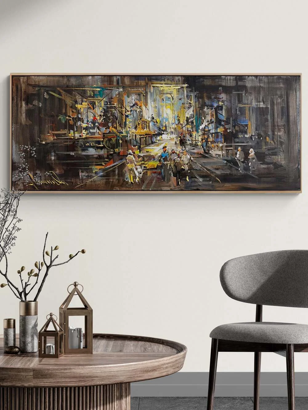 The Voice of the Grand Bazaar Oil Painting