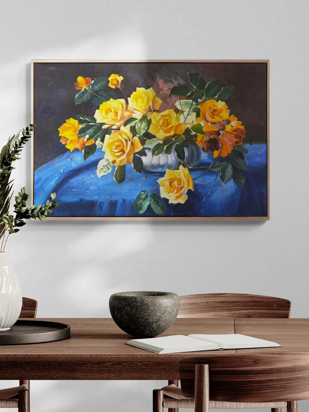 Scent of Yellow Roses Oil Painting