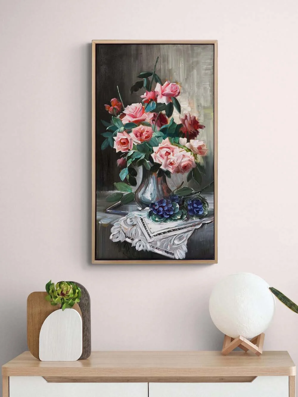 Roses Forgotten by Time Oil Painting