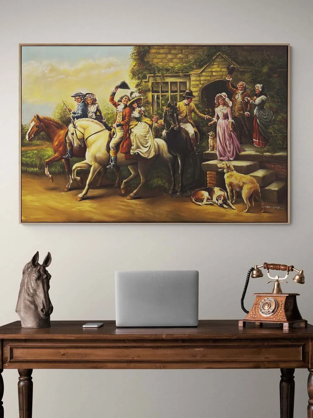 A Noble Welcome Oil Painting