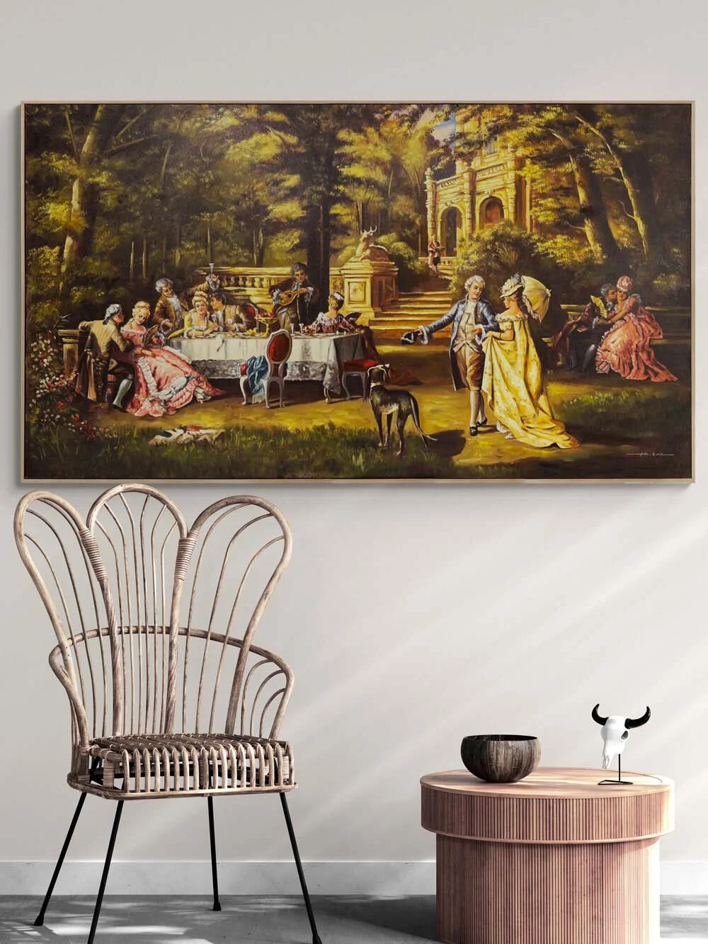 In the Palace Garden Oil Painting