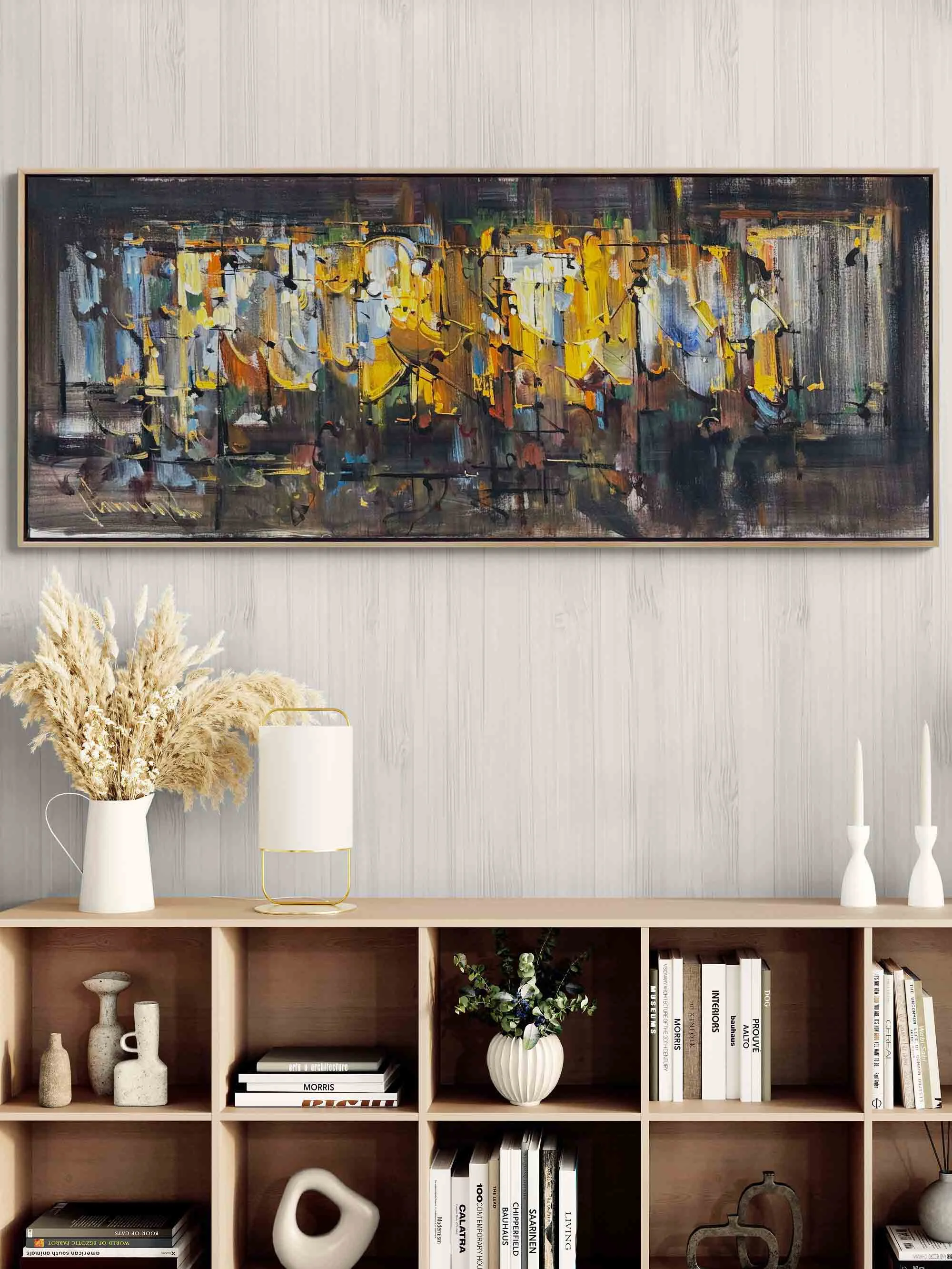 Doku ve Işık Yağlı Boya Tablosu