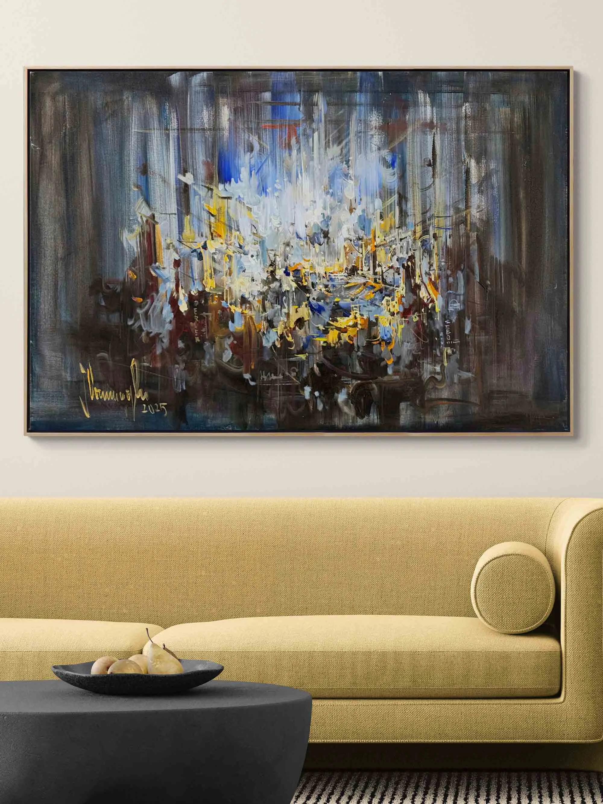 Akışın İçinden Yağlı Boya Tablosu