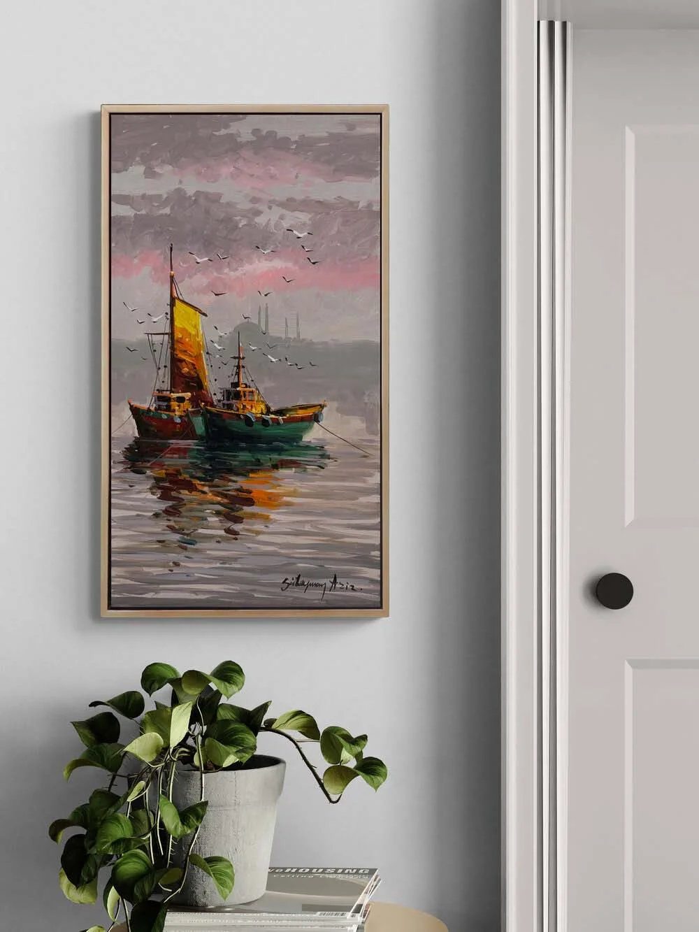 Mother-of-Pearl Waters of Istanbul Oil Painting