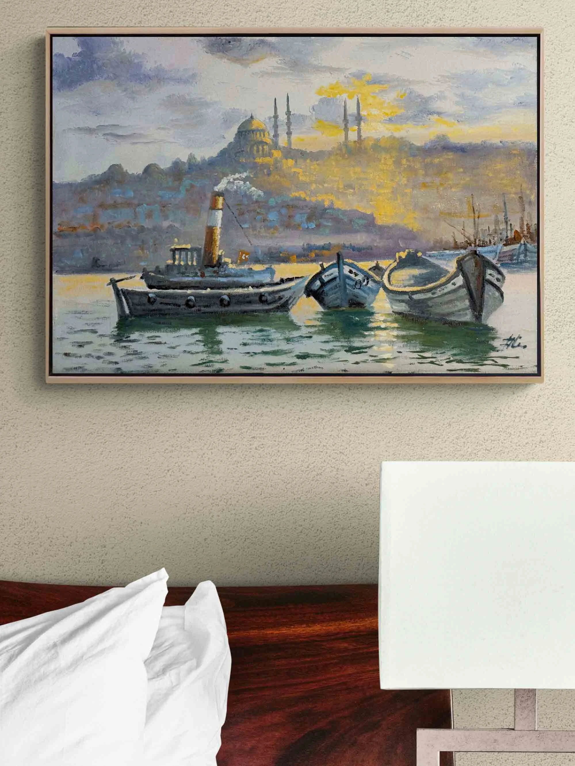 Süleymaniyeye Karşı Yağlı Boya Tablosu