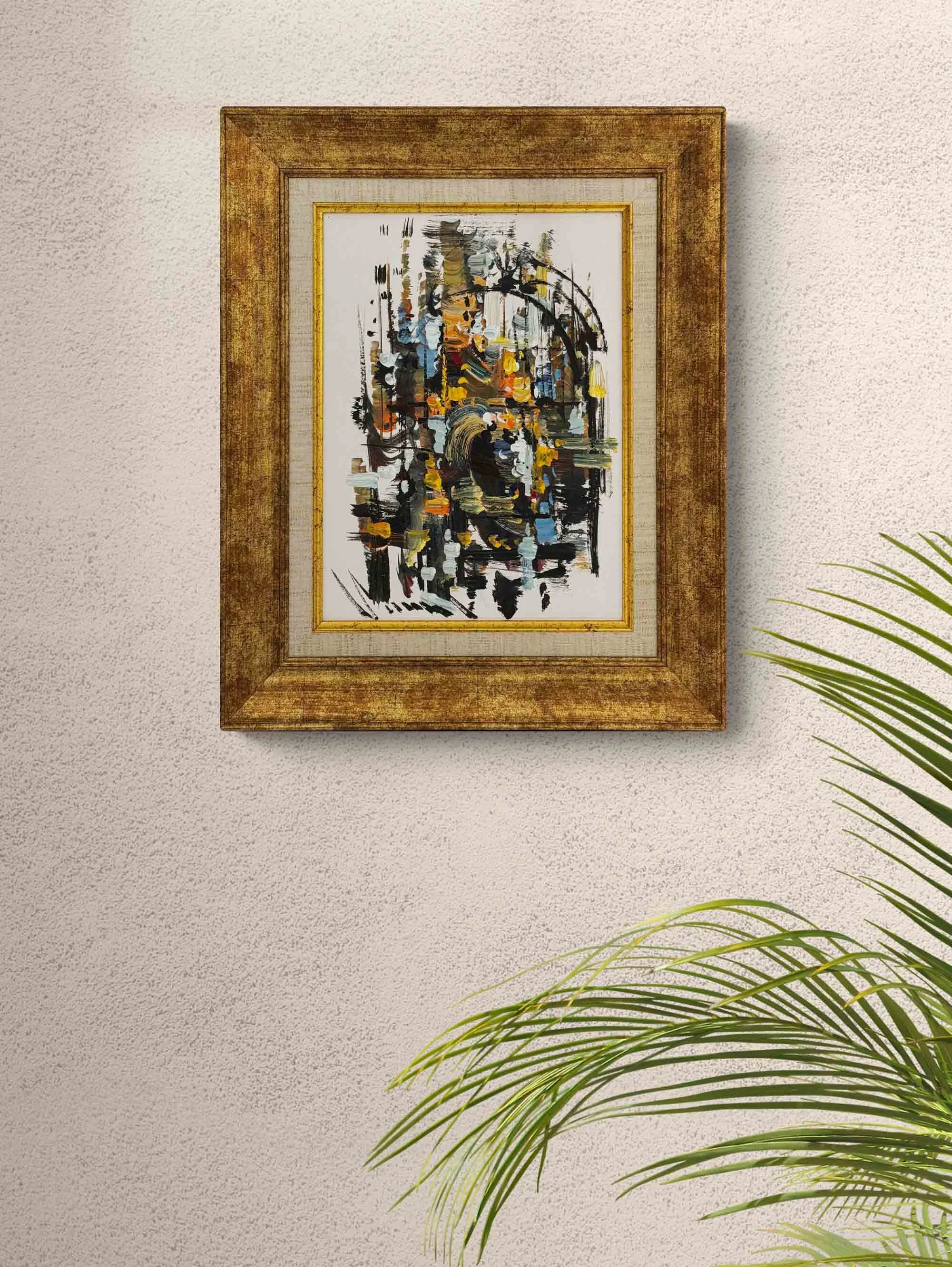 Renkli Yankılar Yağlı Boya Tablosu