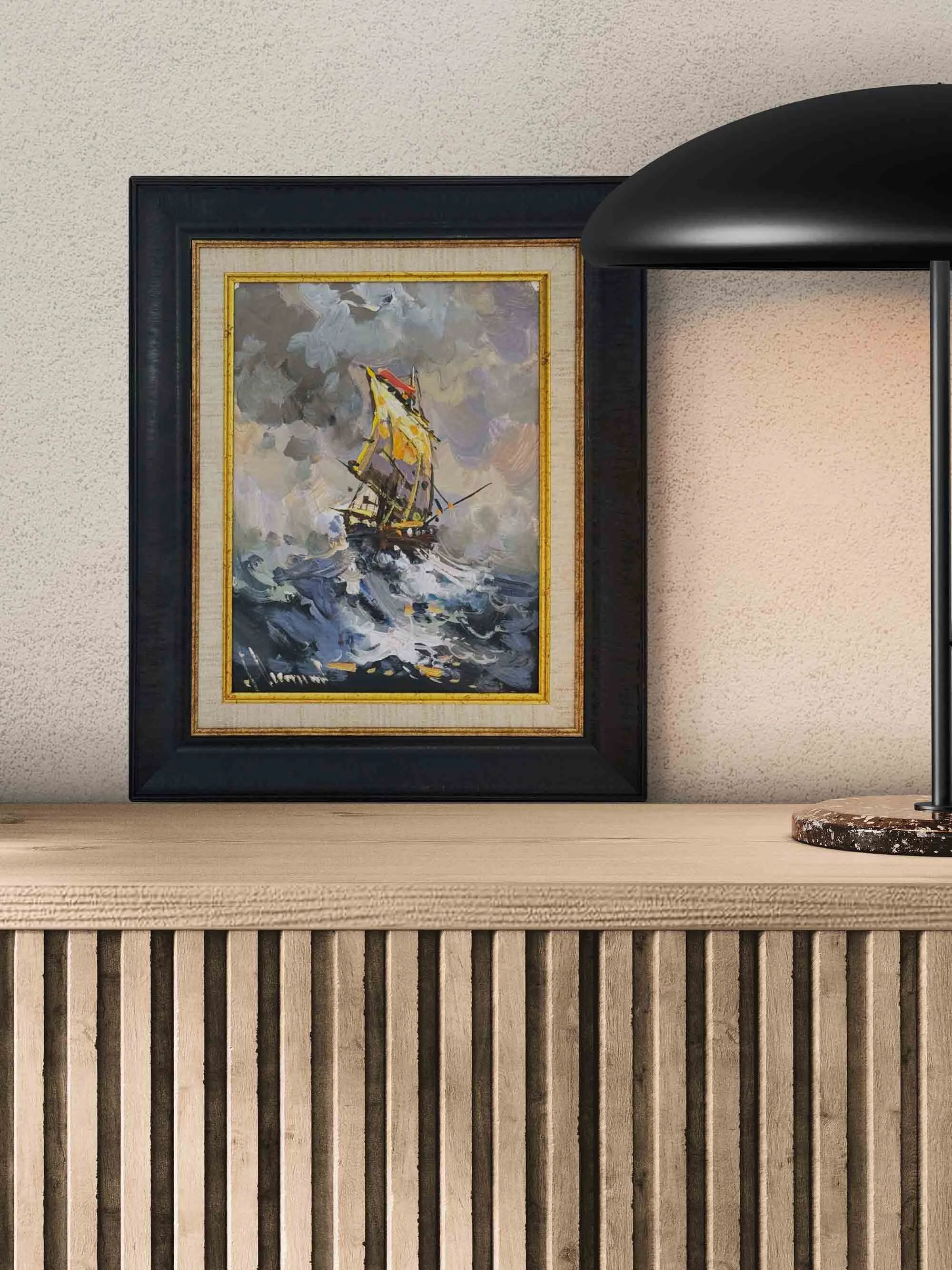 Yelkenli Yağlı Boya Tablosu