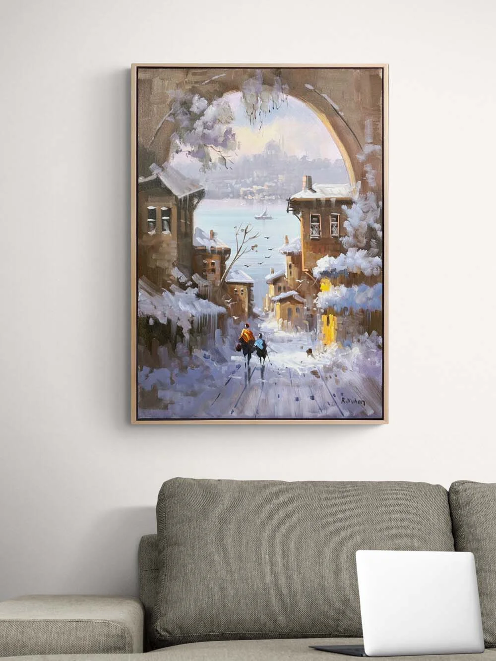 Kışın Açtığı Kapı Yağlı Boya Tablosu