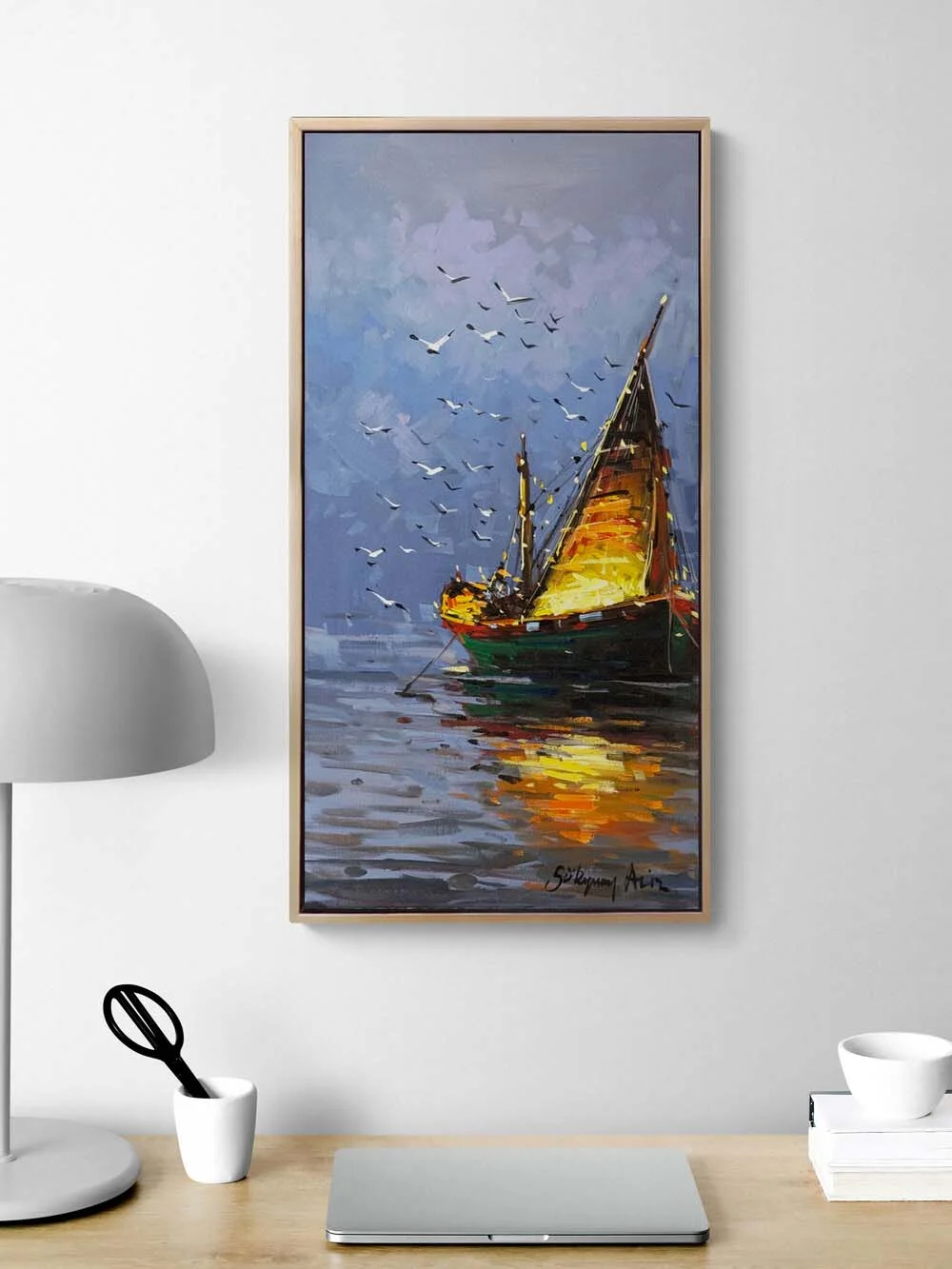 Gecenin Sükuneti Yağlı Boya Tablosu