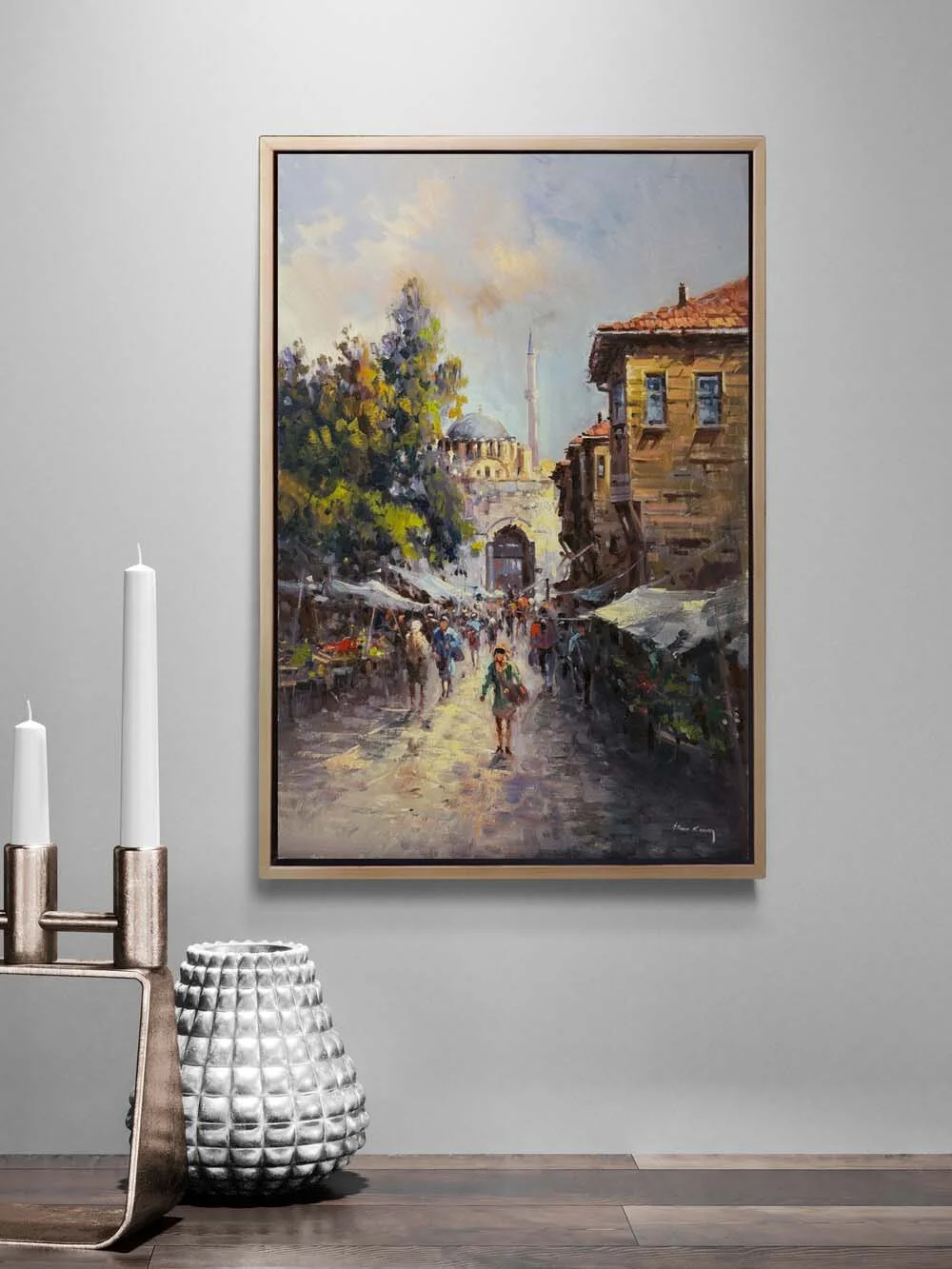 Eskiden İstanbulda Yağlı Boya Tablosu