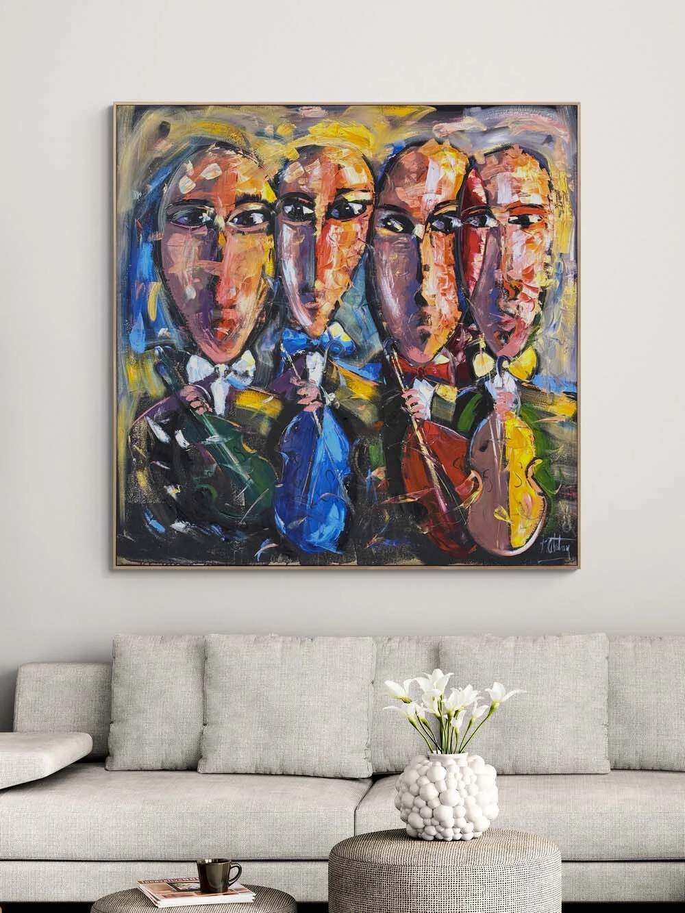 İçsel Konçerto Yağlı Boya Tablosu