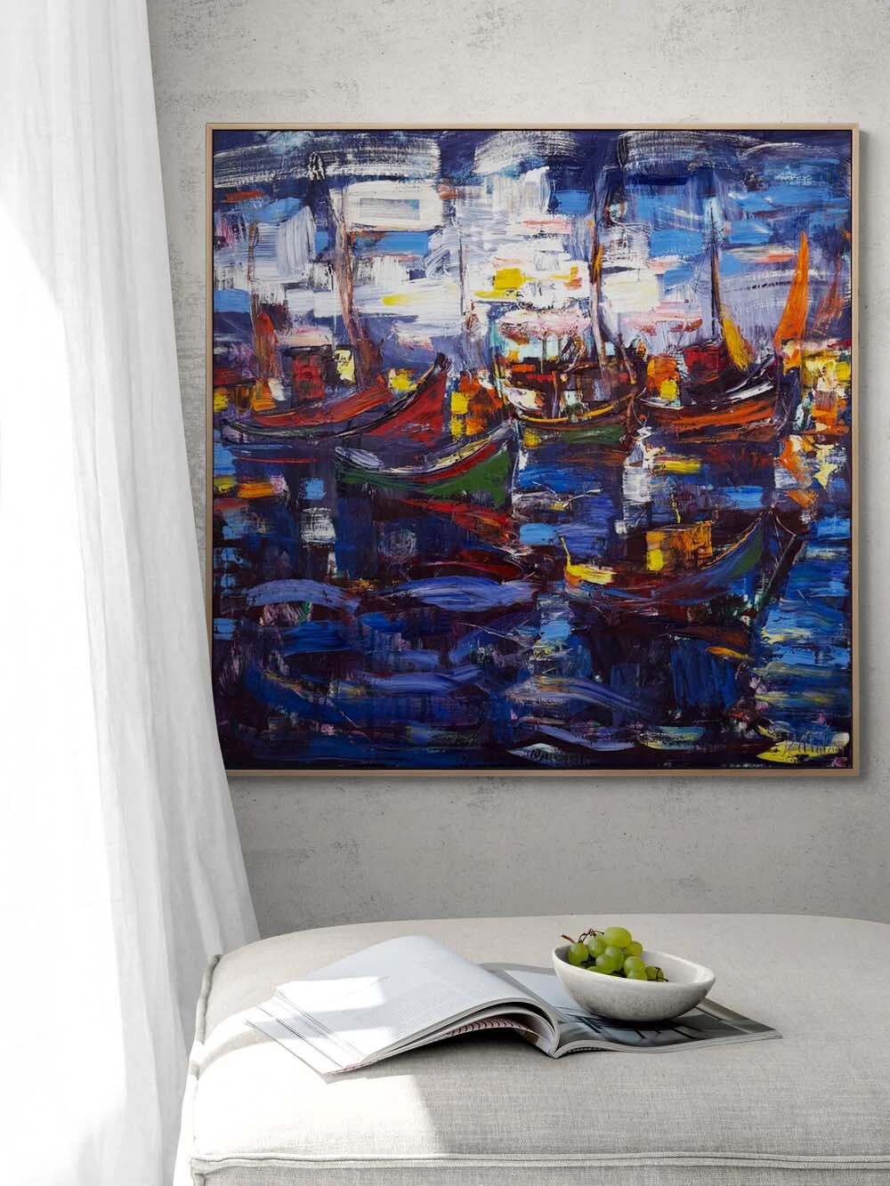 Akşam Yansımaları Yağlı Boya Tablosu