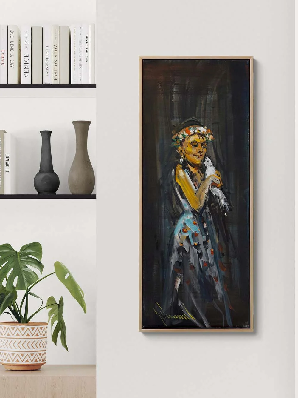 Suskun Zarafet Yağlı Boya Tablosu