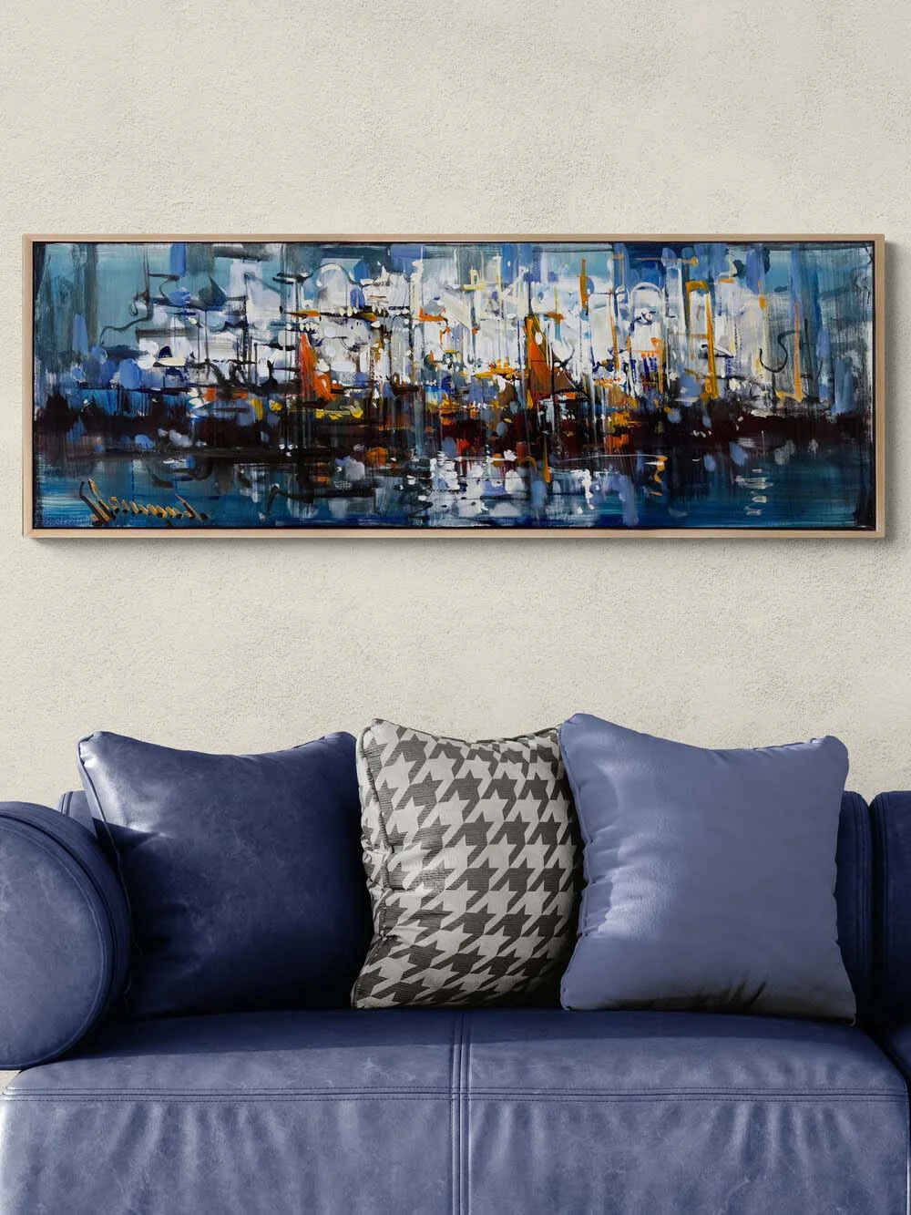 Uzakta Kalan Yağlı Boya Tablosu