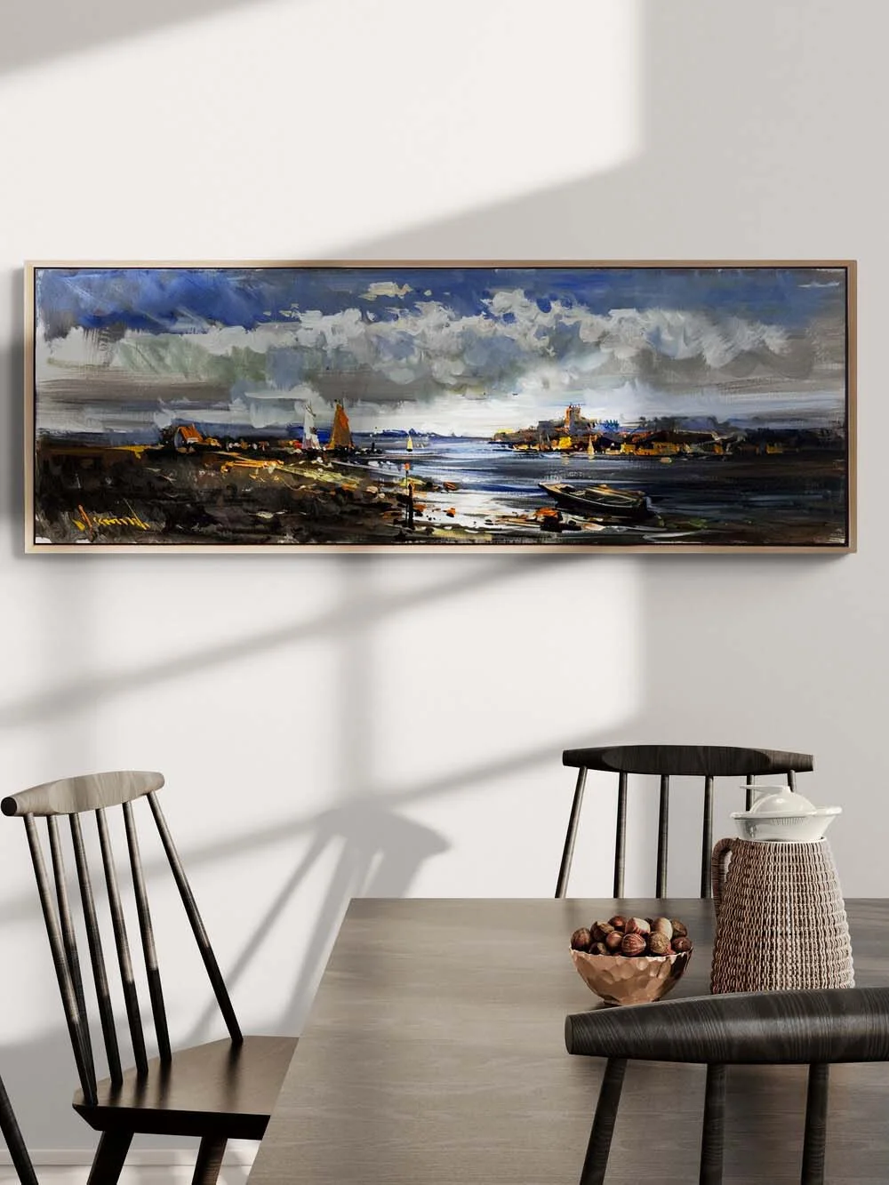 Bulutlu Ova Yağlı Boya Tablosu