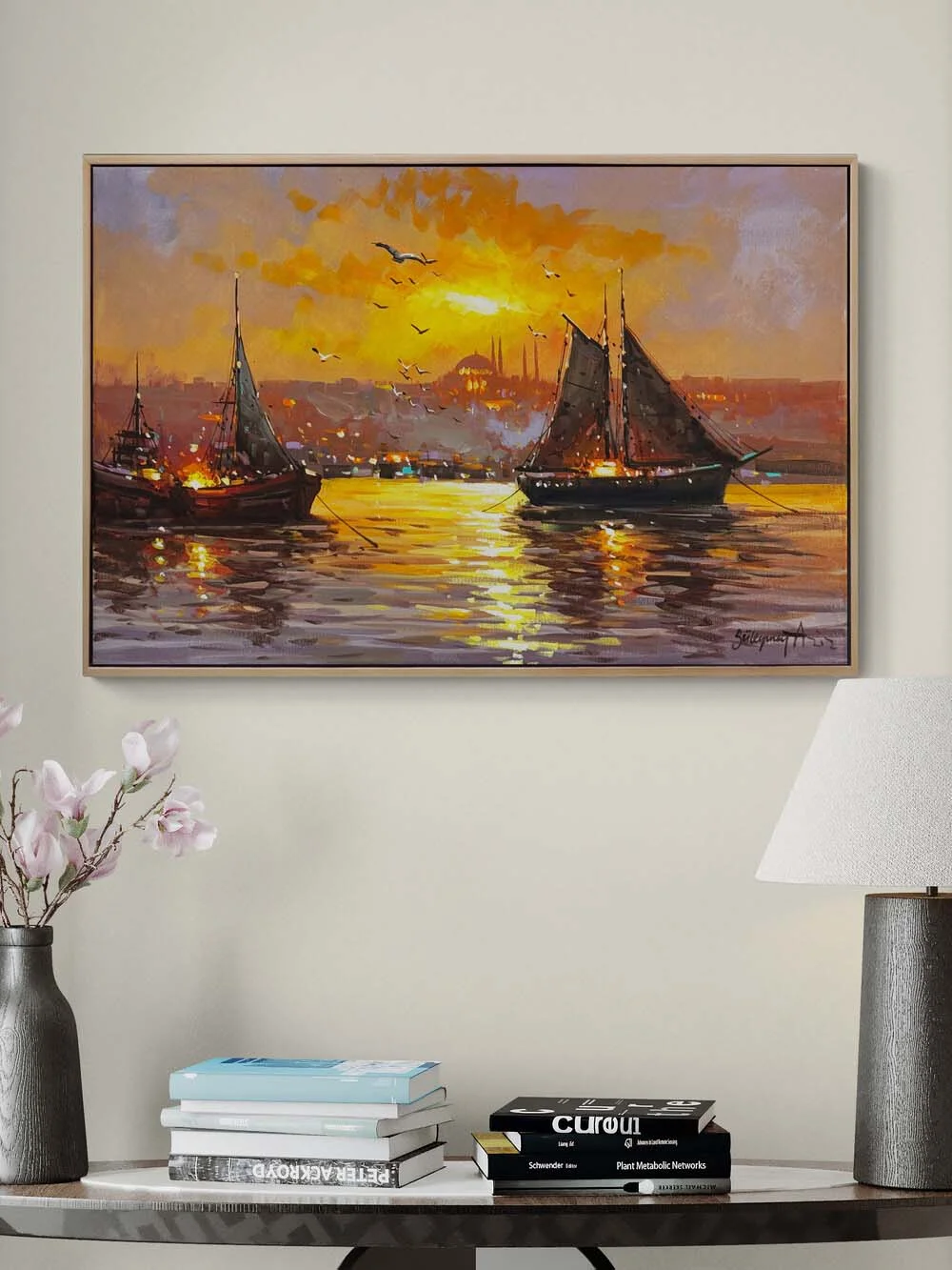 Akşamın Işığı Yağlı Boya Tablosu